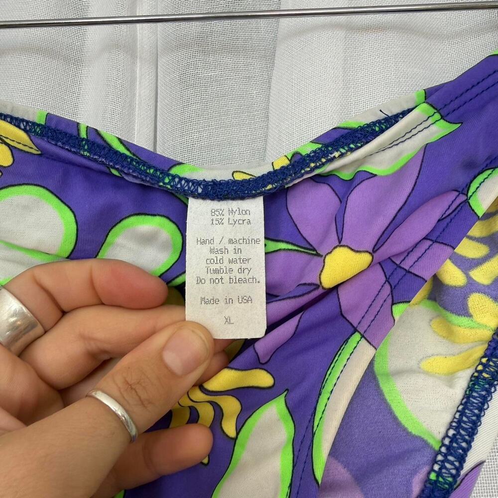Vintage y2k floral halter bikini - Picture 4 of 4